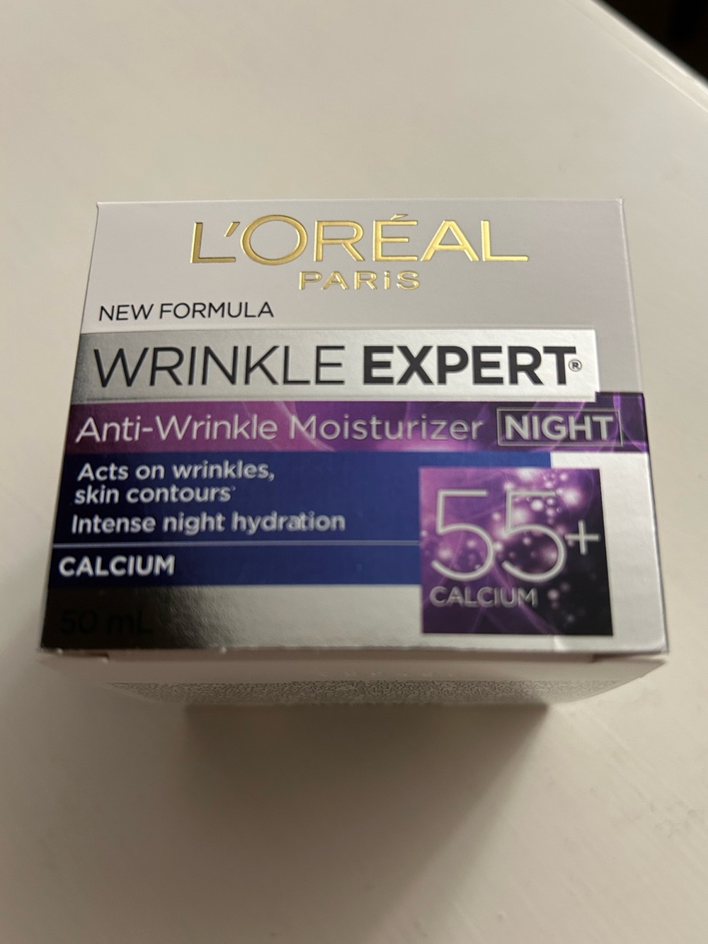 L'Oréal Paris Wrinkle Expert 55+ Night Moisturizer - 50 mL(new; unopened)